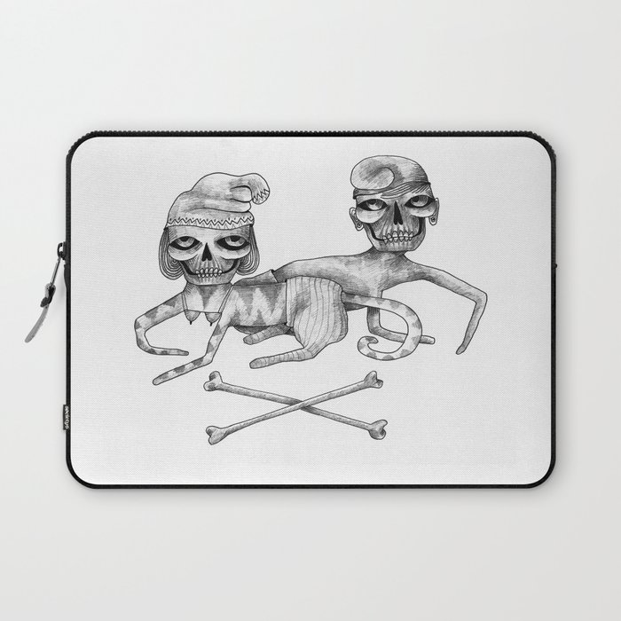 Bone Couple Laptop Sleeve