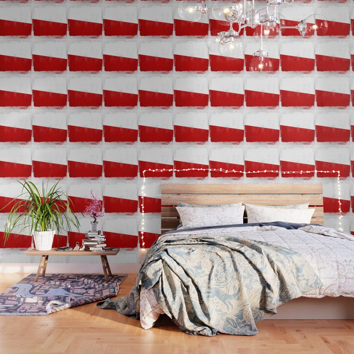 Polish Distressed Halftone Denim Flag Wallpaper By Jlfotograffiti