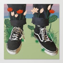 Soulful Sneakers Canvas Print