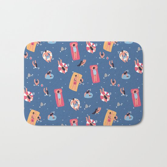 Having a Great Time on the Beach Bath Mat