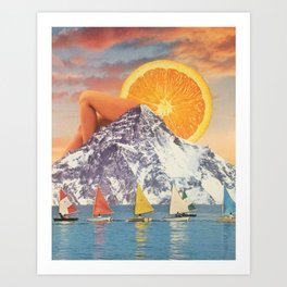 Clementine Sky Art Print