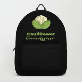 Cauliflower Connoisseur Veggie Vegetarian Healthy Plant Food Backpack