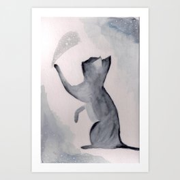 Constellation Cat Art Print