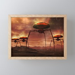 Alien Tripods Framed Mini Art Print