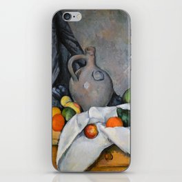 Paul Cezanne - Curtain, Jug and Fruit Bowl iPhone Skin