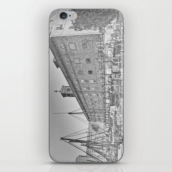 St Katherine's Dock London sketch iPhone & iPod Skin