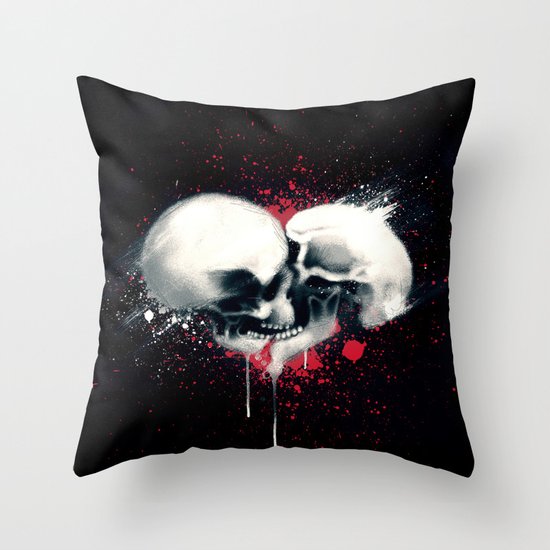 Death Lovers Throw Pillow