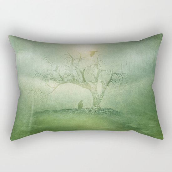 Greenery Sunrise Rectangular Pillow