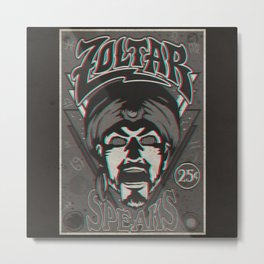 Zoltar Speaks: Anaglyph Fortune Teller Metal Print