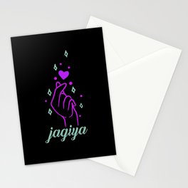 Jagiya Korea Korean Heart K Pop Love Heart Finger Stationery Card