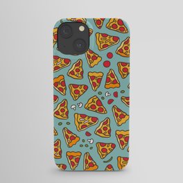 Funny pizza pattern iPhone Case