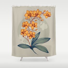  Mini orchids to your garden space Shower Curtain