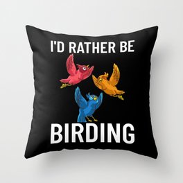 Bird Watching Birding Binocular Camera Beginner Throw Pillow
