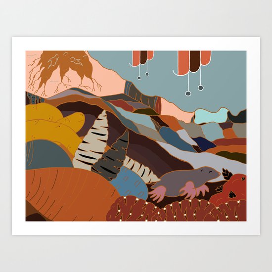 the joy of being Six-feet-under Art Print