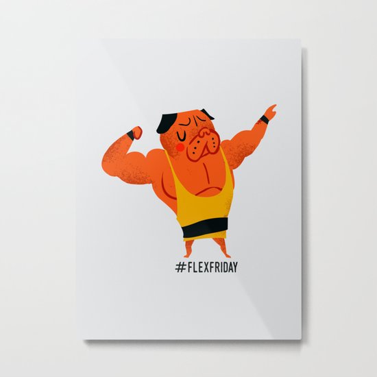 Flex Friday Metal Print