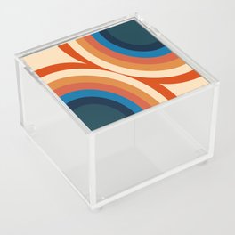  Psychedelic Groovy /Geometric Abstract Acrylic Box