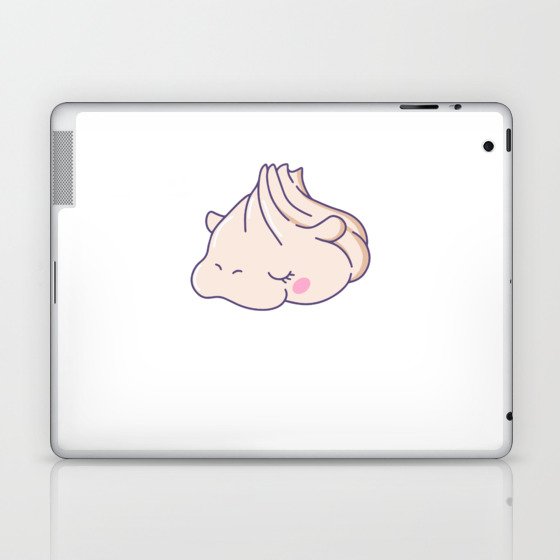 Funny Hippo Dumpling Cute Kawaii Aesthetic Laptop & iPad Skin