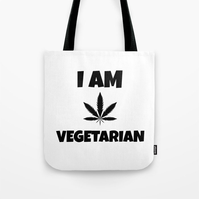 Vegetarian Weed Tote Bag