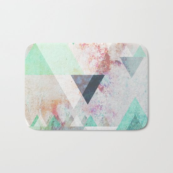Graphic 3 turquoise Bath Mat