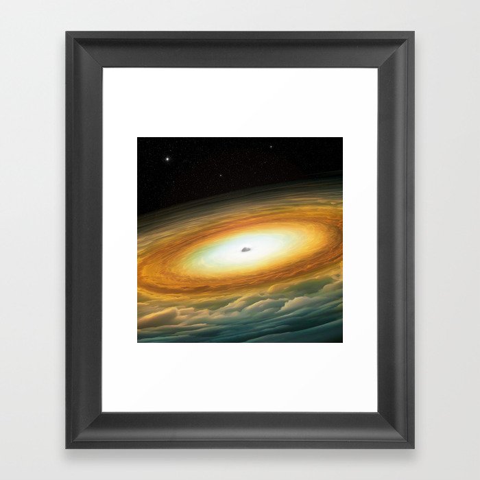 Black Hole Framed Art Print