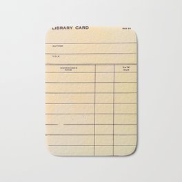 Library Card BSS 28 Badematte