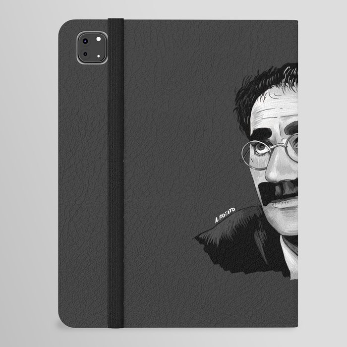 Groucho Marx Portrait Illustration iPad Folio Case