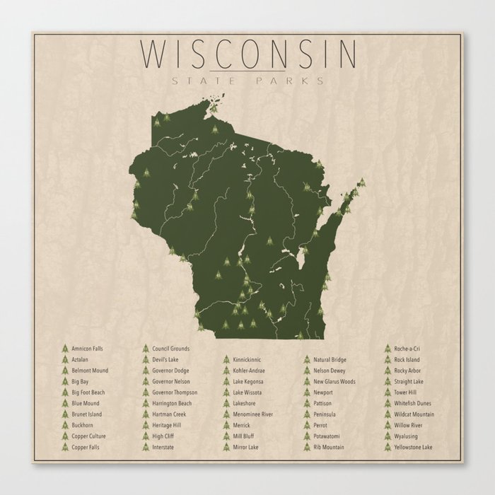 Wisconsin Parks Canvas Print
