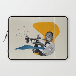 Jazz Music Digital Collage Laptop Sleeve