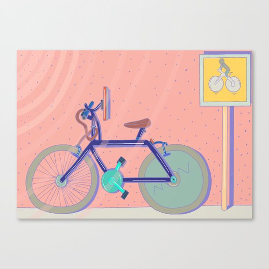 Bike Paths Canvas Print