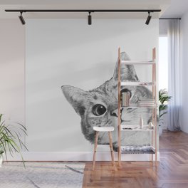 sneaky cat Wall Mural