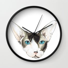 Hairless Cat Wall Clock