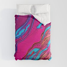 Abstract Liquid Art Pattern Comforter