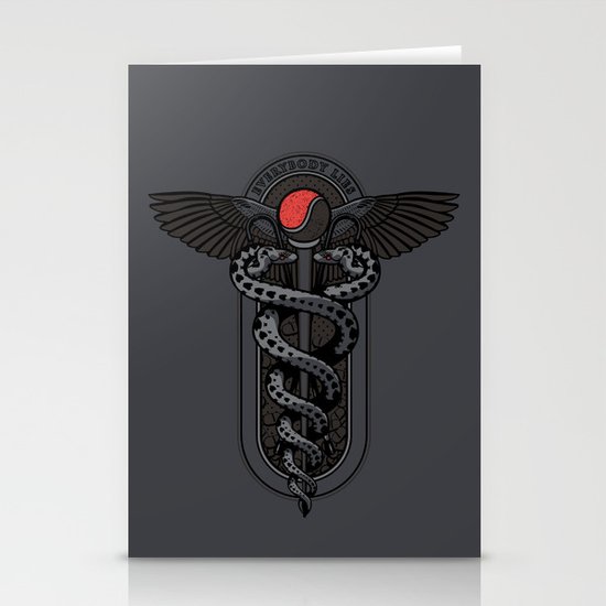 Snakes on a Cane Stationery Cards