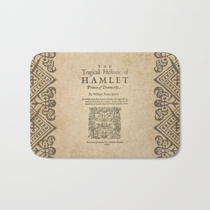Shakespeare, Hamlet 1603 Bath Mat
