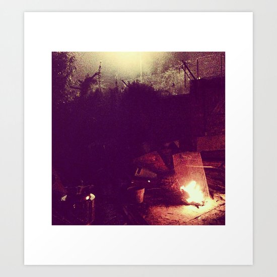 Burn Art Print