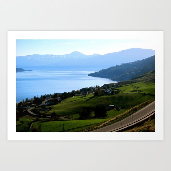 Lake Okanagan Art Print