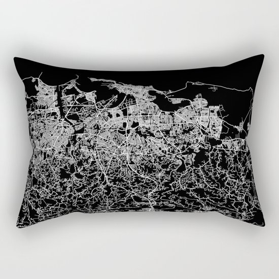 san juan map porto rico Rectangular Pillow