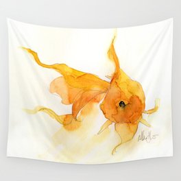Watercolor Goldfish 1 Wall Tapestry