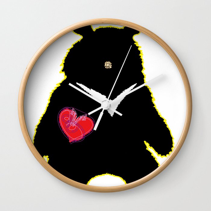 Bear with (V)ictory Wall Clock
