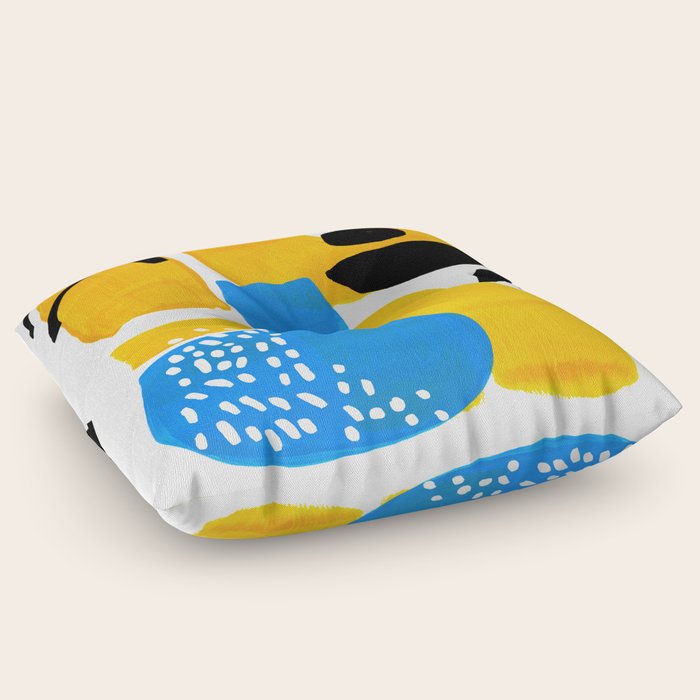 Mid Century Modern Abstract Minimalist Fun Colorful Shapes