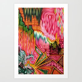 Sunk into a Candy Cave Art Print