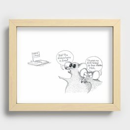 There's no such thing as free cheese Recessed Framed Print