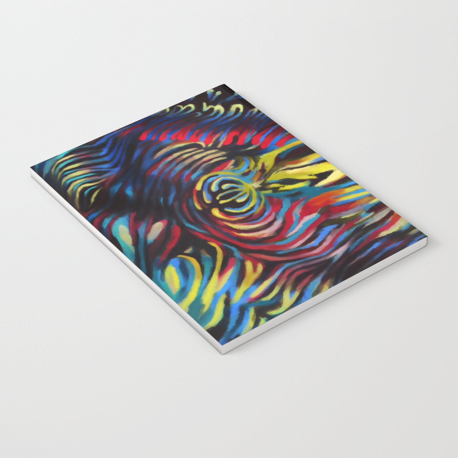 Abstract 2 Bright Multicolor Notebook
