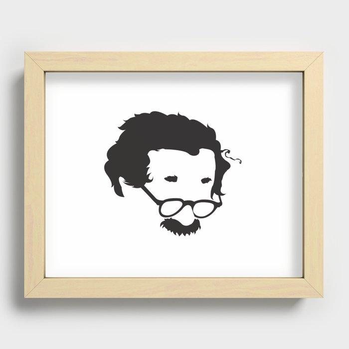 Faceless E=MC2 Albert Einstein Recessed Framed Print