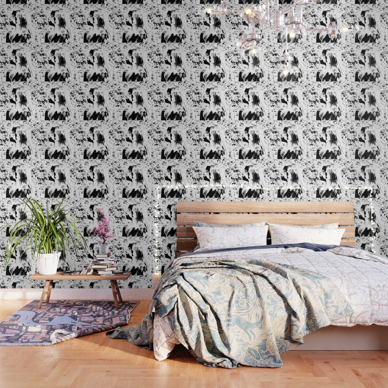 Abstract Black And White Woman Wallpaper By Emmanename Society6