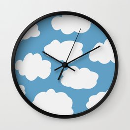 Blue Sky and Fluffy White Clouds Wall Clock | Clouds, Children, Cloud, Niceweather, Sunny, Pattern, Cloudwatching, Blueskies, Lazyoaf, Bluesky 