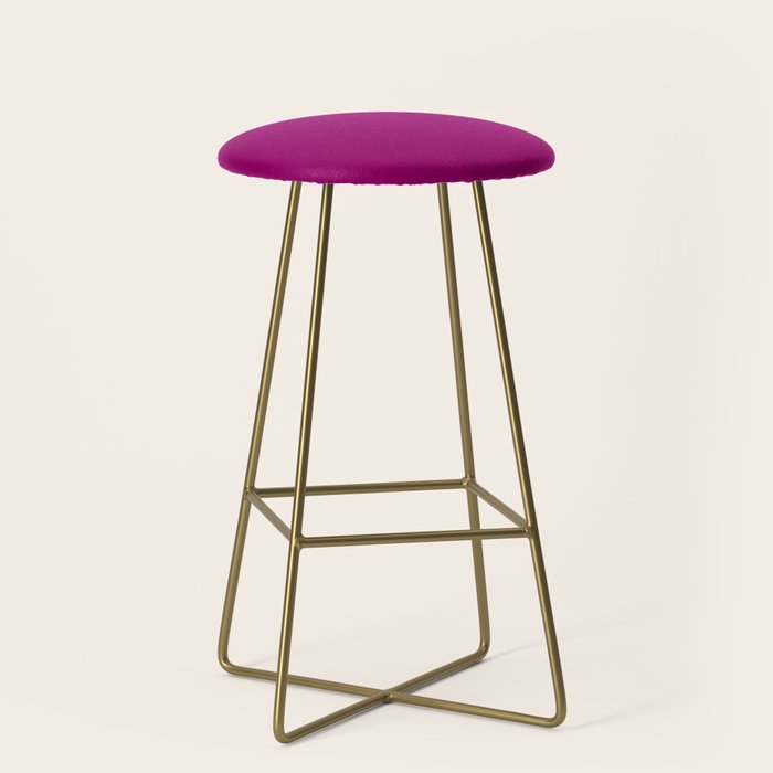 NOW MAGENTA SOLID COLOR Bar Stool by NOW COLOR Society6