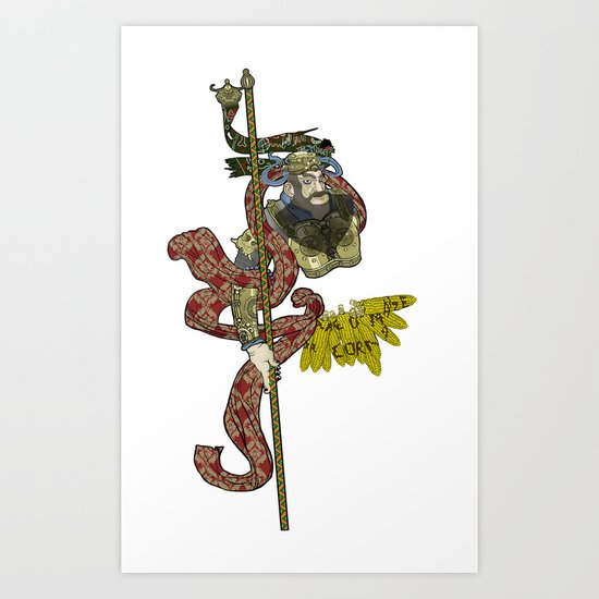 CORN OR MAIZE Art Print