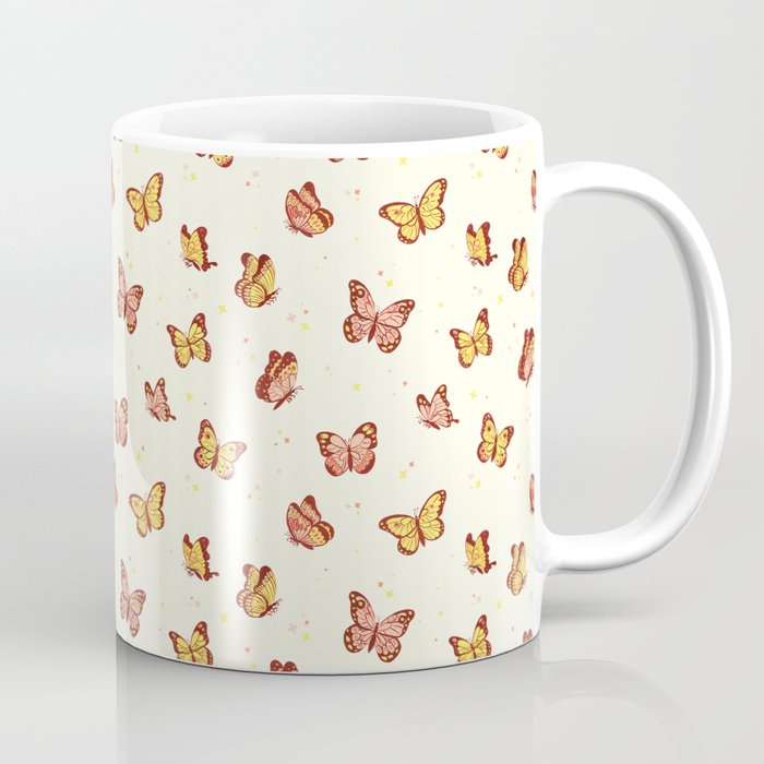 Romantic Butterly Pattern Coffee Mug