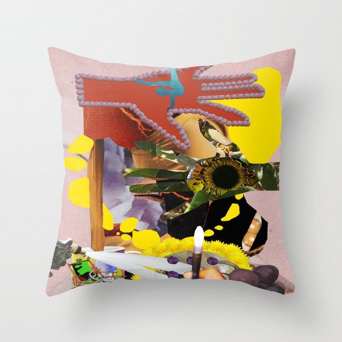 Fruitioned Hand lit Pupil Throw Pillow